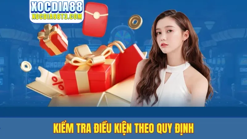Kiểm tra điều kiện theo quy định