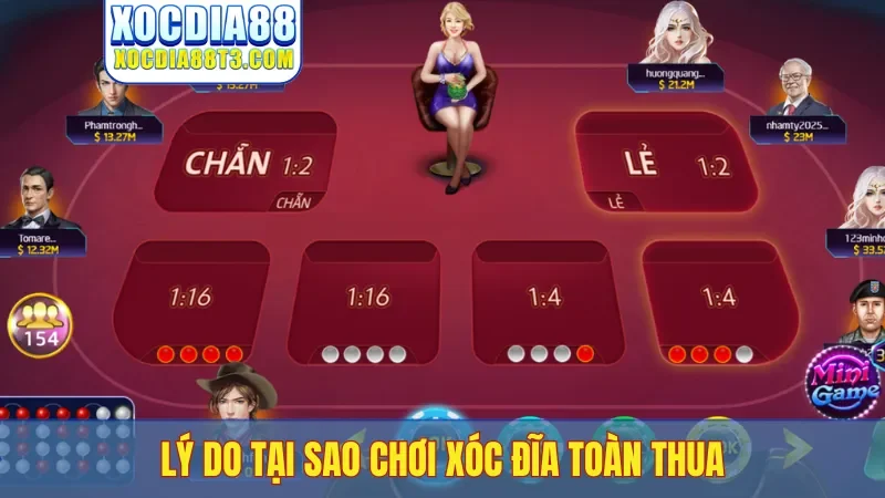 Lý do tại sao chơi xóc đĩa toàn thua