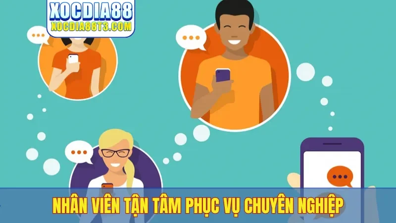 Nhân viên tận tâm phục vụ chuyên nghiệp