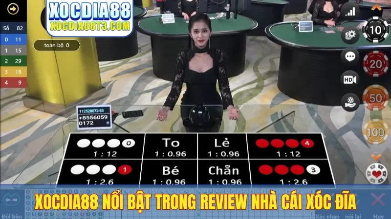 Xocdia88 nổi bật trong review nhà cái xóc đĩa